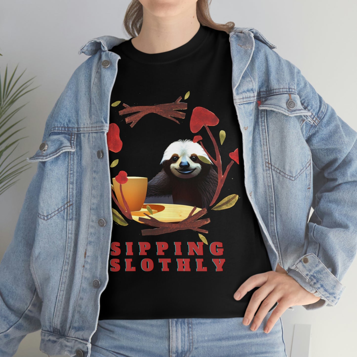 Sloth in the morning before your coffee? Unisex Heavy Cotton Tee