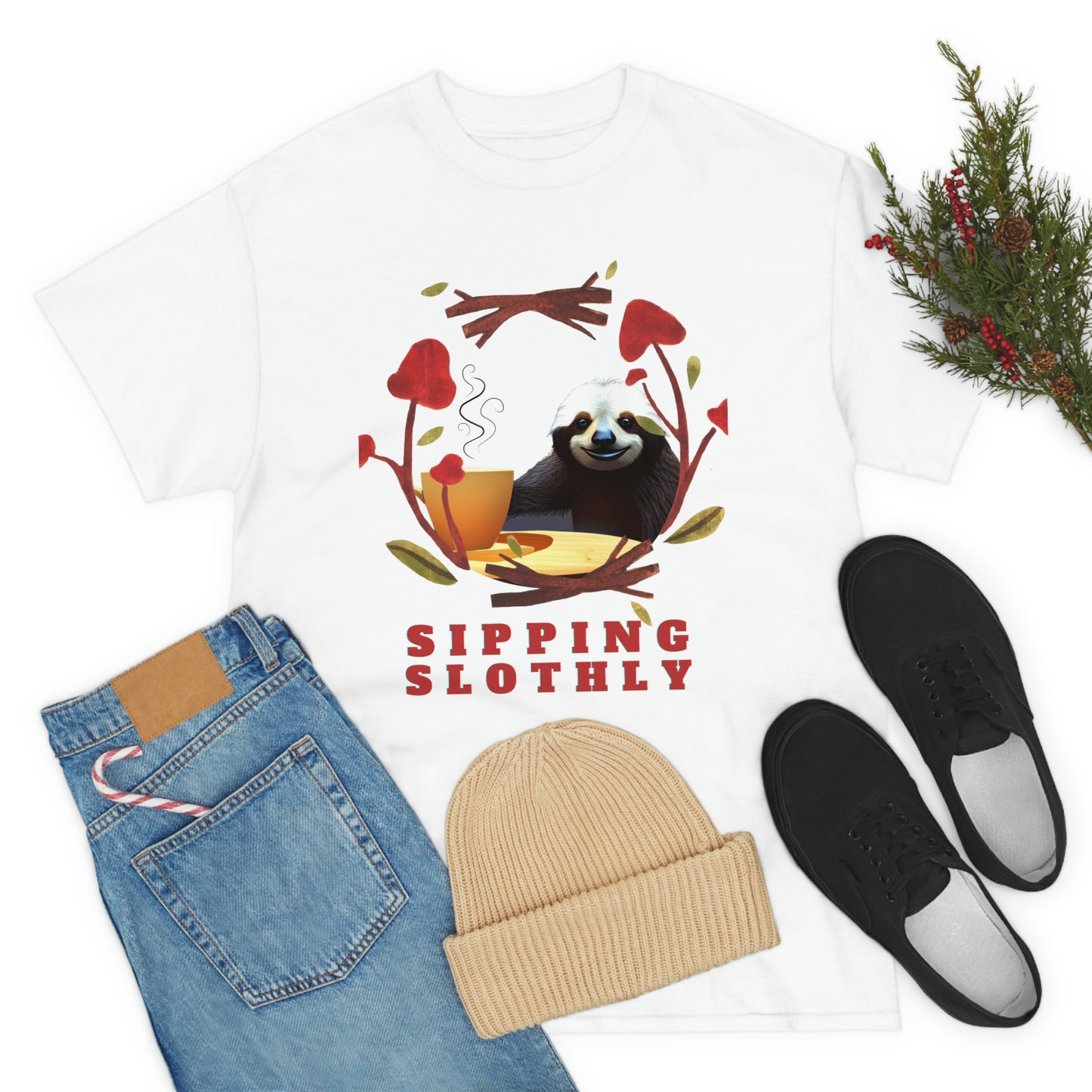 Sloth in the morning before your coffee? Unisex Heavy Cotton Tee