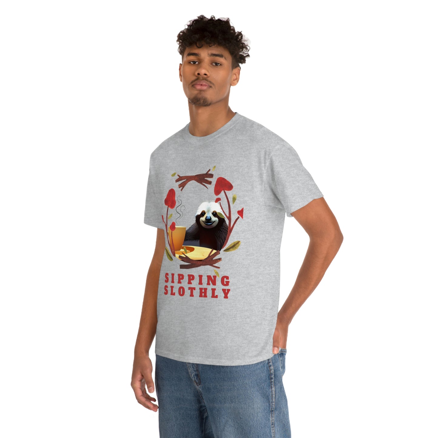Sloth in the morning before your coffee? Unisex Heavy Cotton Tee