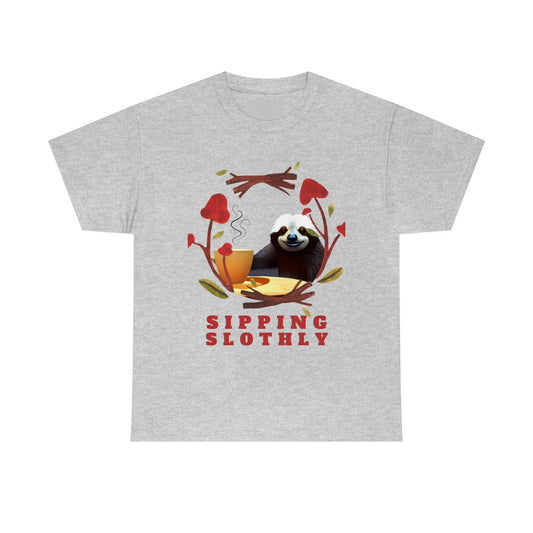Sloth in the morning before your coffee? Unisex Heavy Cotton Tee