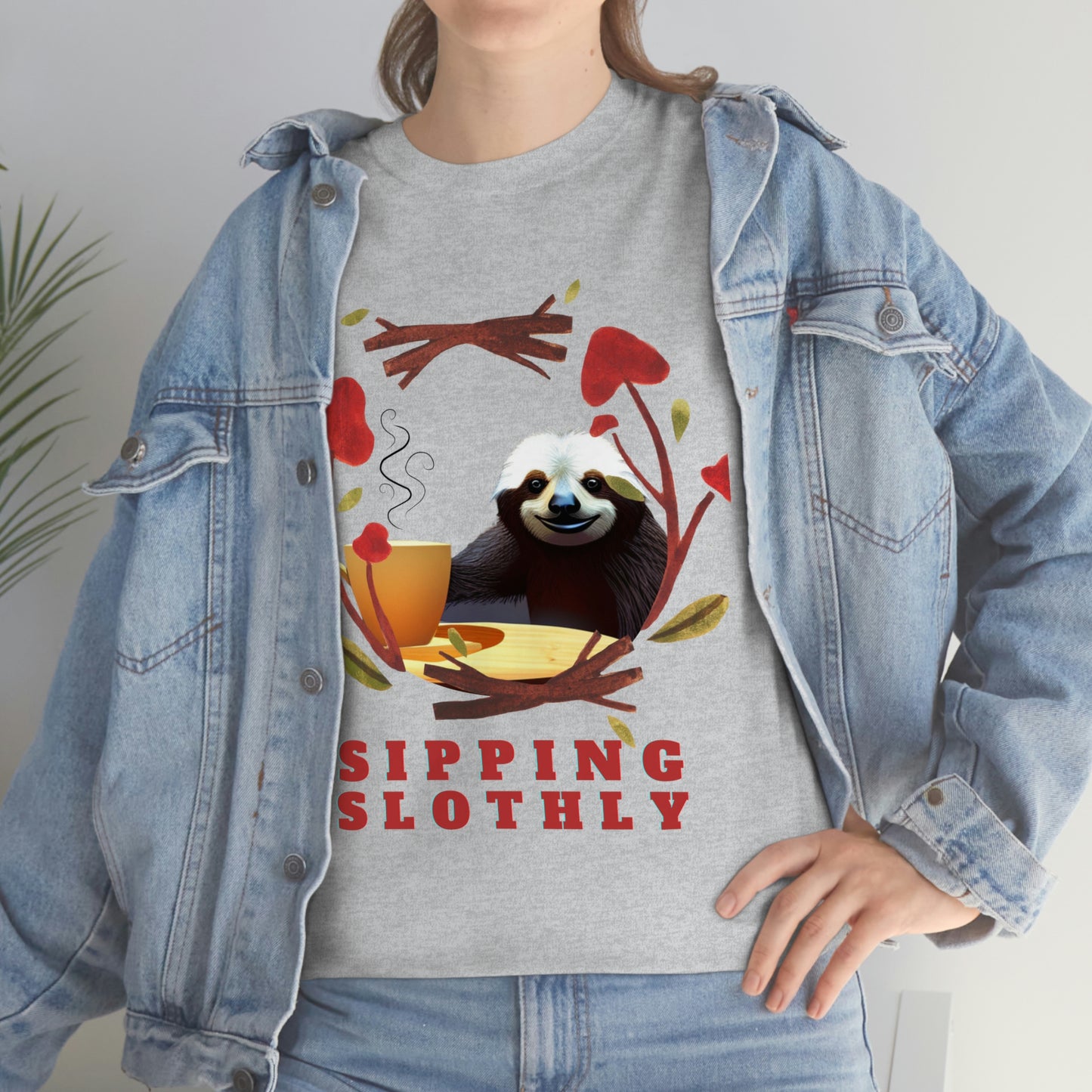Sloth in the morning before your coffee? Unisex Heavy Cotton Tee