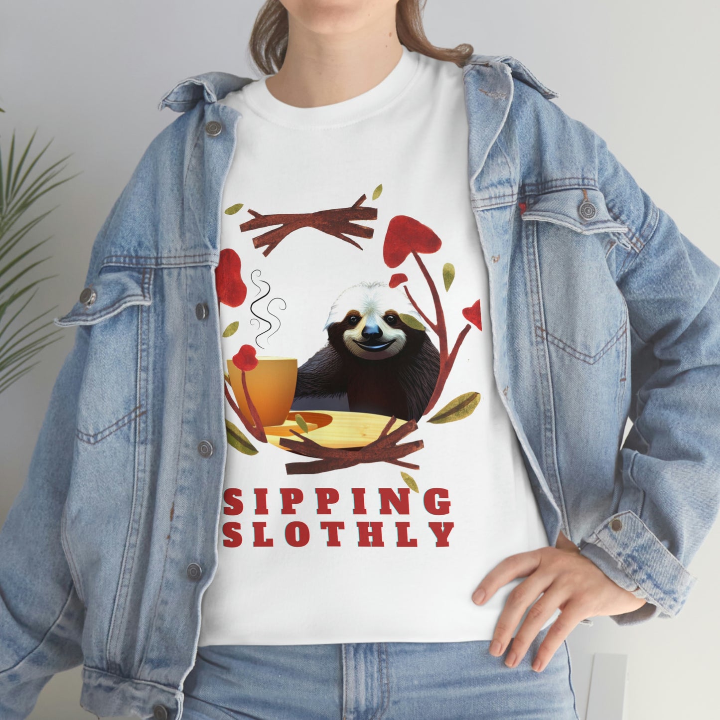 Sloth in the morning before your coffee? Unisex Heavy Cotton Tee