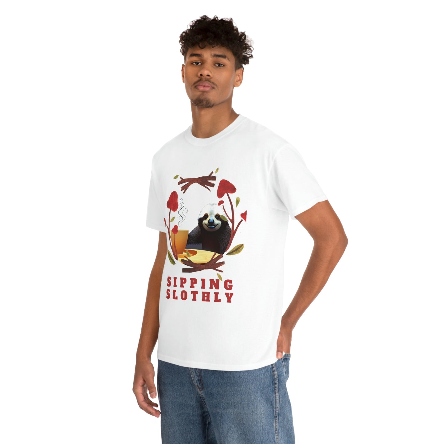 Sloth in the morning before your coffee? Unisex Heavy Cotton Tee