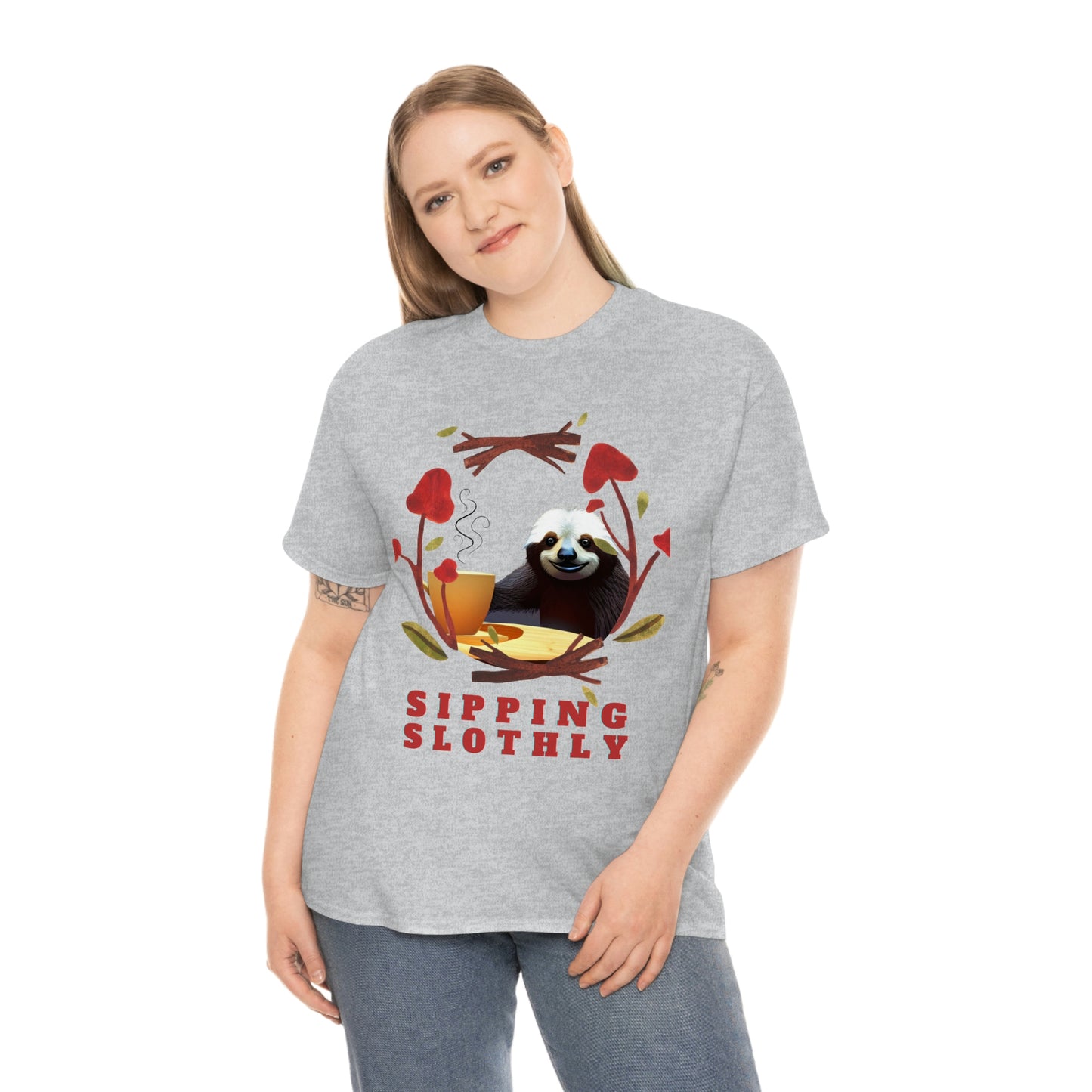 Sloth in the morning before your coffee? Unisex Heavy Cotton Tee