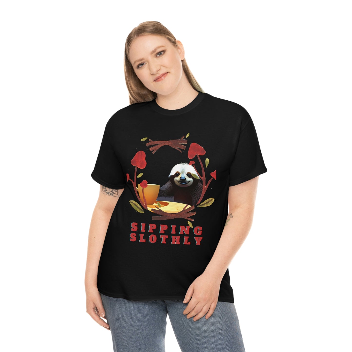 Sloth in the morning before your coffee? Unisex Heavy Cotton Tee
