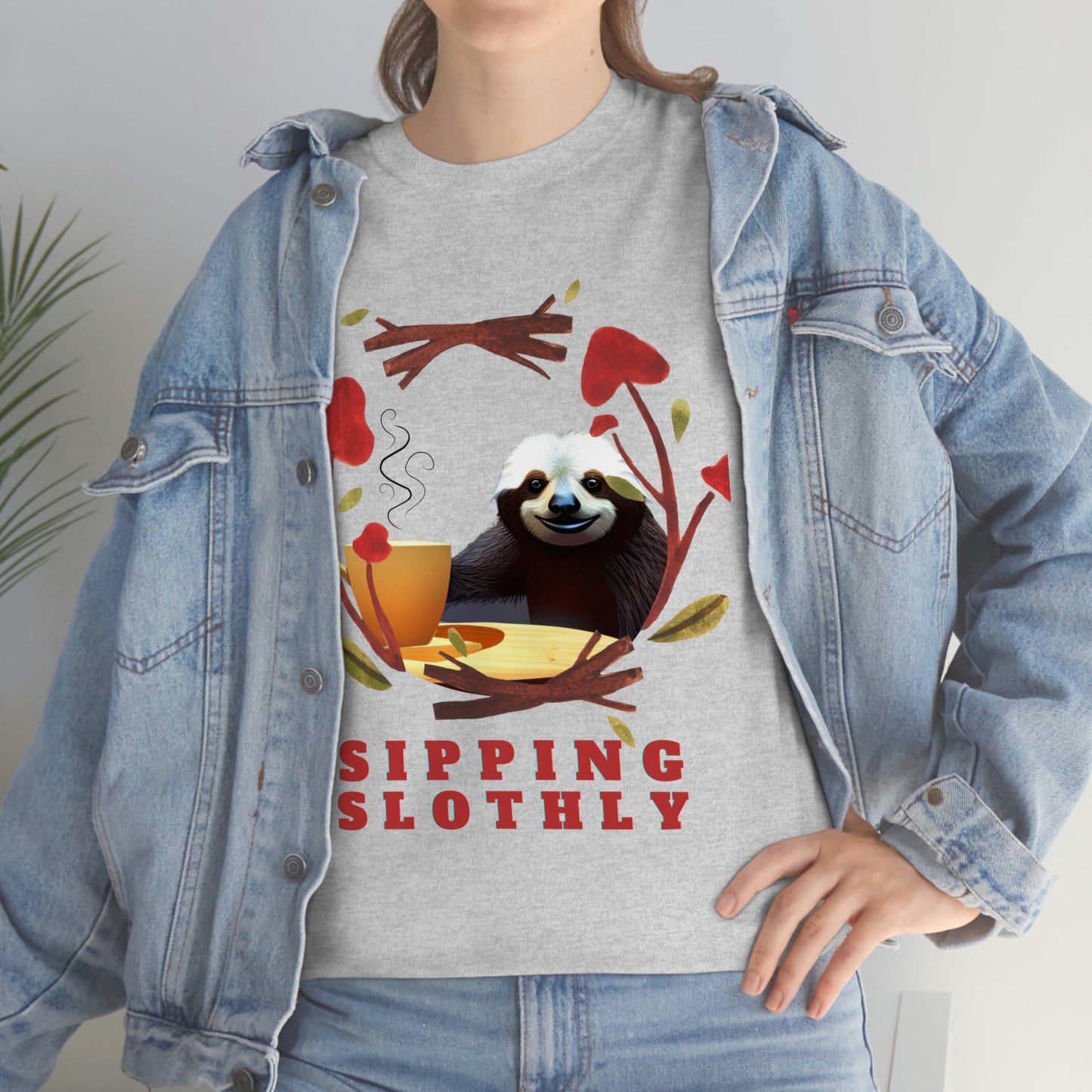 Sloth in the morning before your coffee? Unisex Heavy Cotton Tee