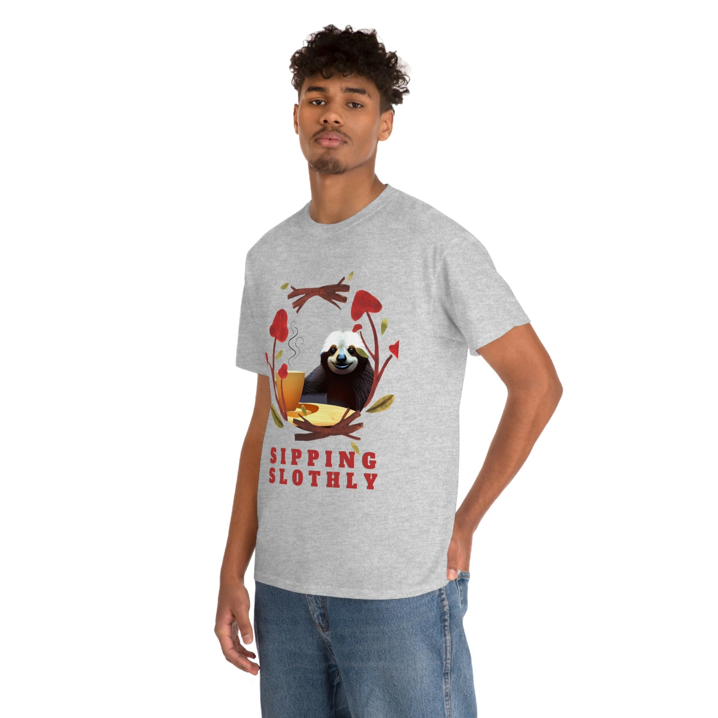 Sloth in the morning before your coffee? Unisex Heavy Cotton Tee