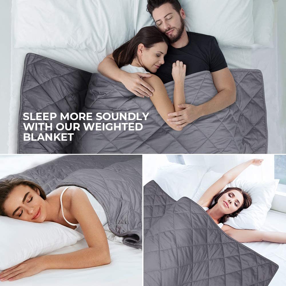 Mooka Weighted Blanket Twin Size with Premium Glass Beads