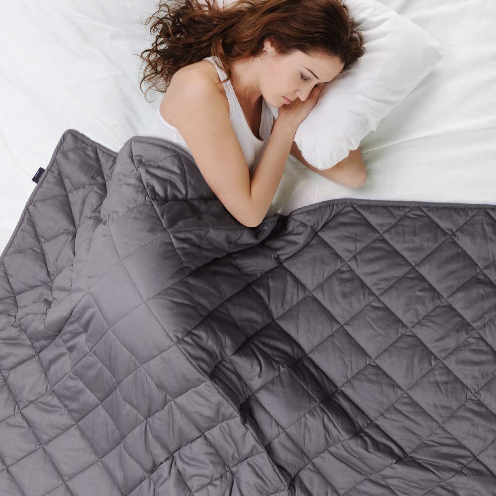 Mooka Weighted Blanket Twin Size with Premium Glass Beads