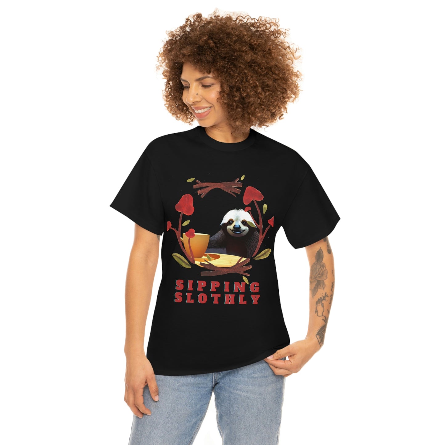 Sloth in the morning before your coffee? Unisex Heavy Cotton Tee