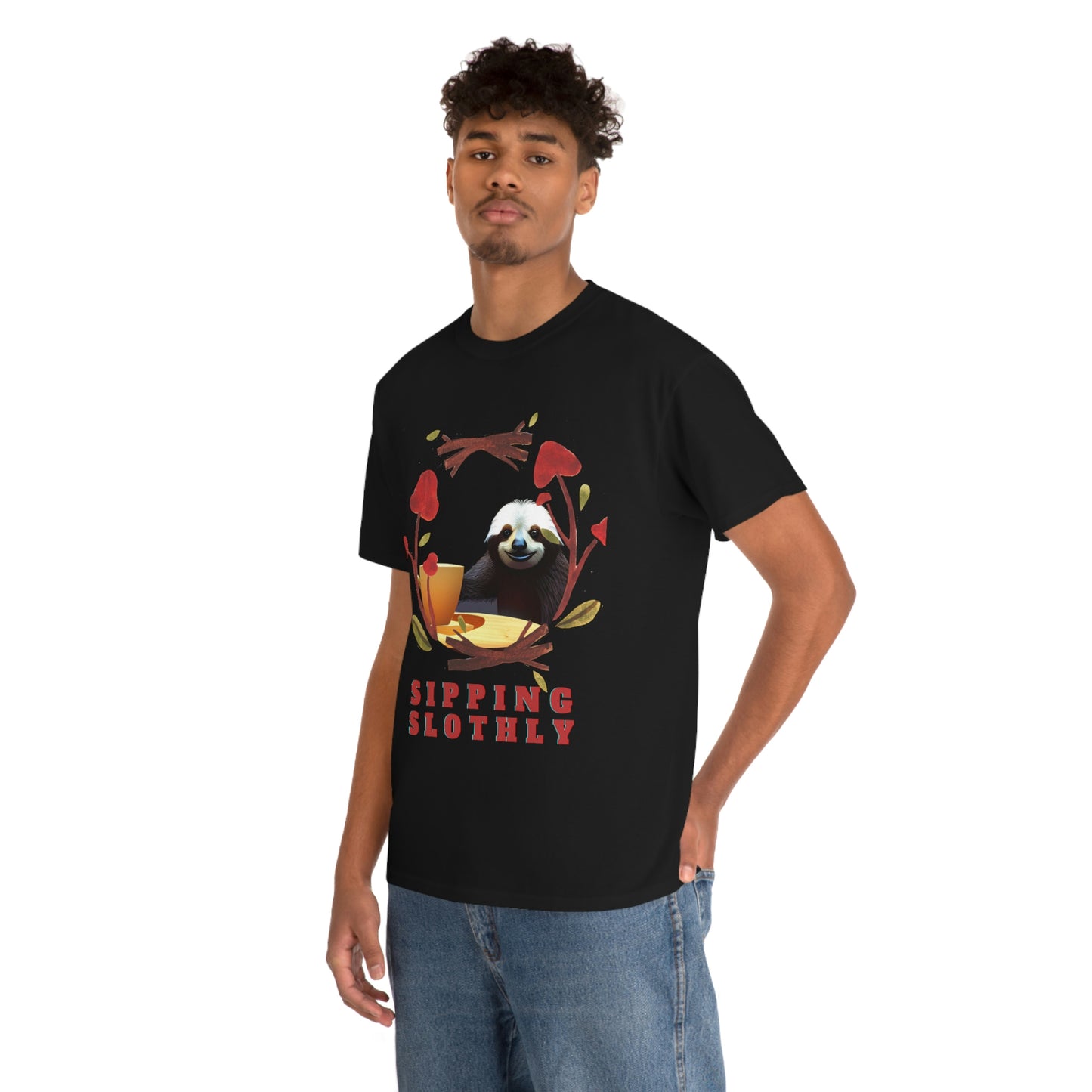 Sloth in the morning before your coffee? Unisex Heavy Cotton Tee
