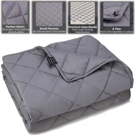 Mooka Weighted Blanket Twin Size  with Premium Glass Beads